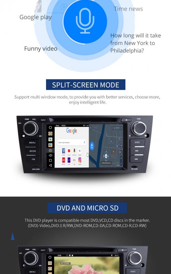 Αρρενωπή εξοπλισμένη FM/AM ΠΣΤ DVD της BMW 8,1 αυτοκινήτων ταμπλό λειτουργία MP3 MP5 φορέων