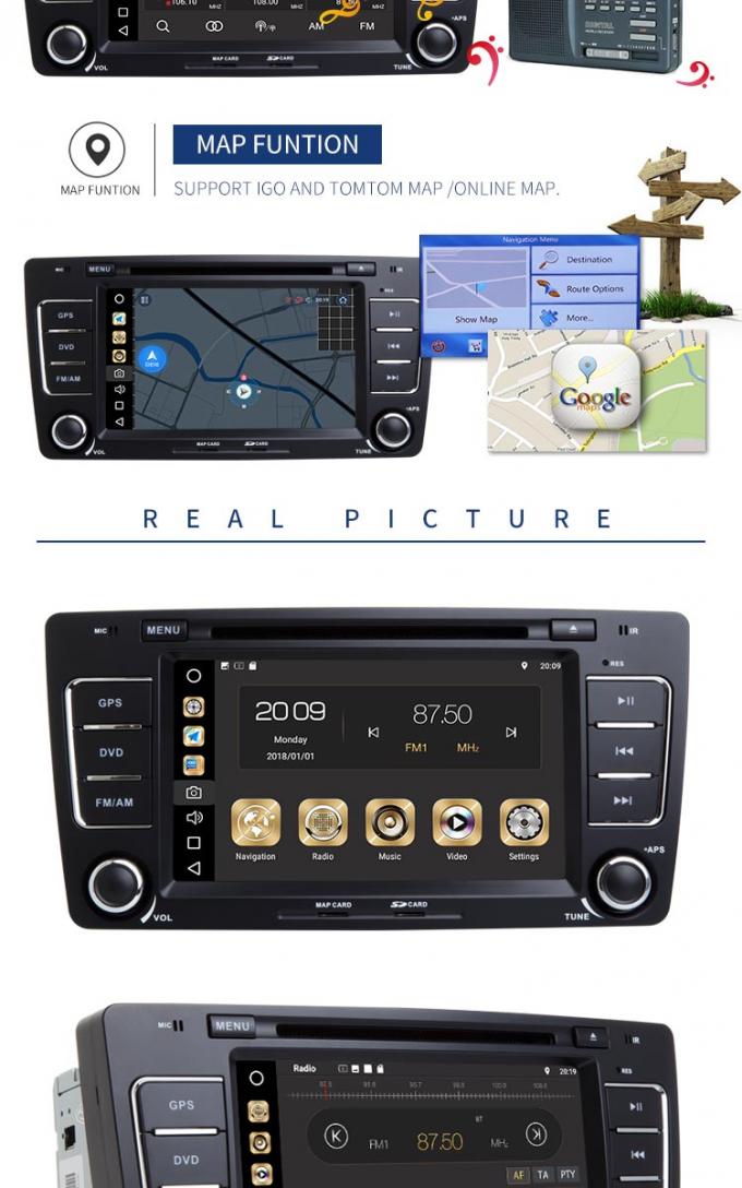 7 ραδιόφωνο φορέων AM FM του Volkswagen DVD οθόνης αφής ίντσας και ναυσιπλοΐα ΠΣΤ