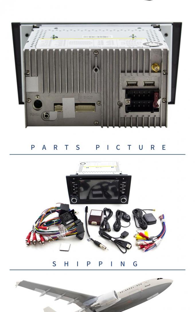 2GB σύστημα ναυσιπλοΐας ΠΣΤ φορέων αυτοκινήτων DVD RAM A6 Audi με τη ραδιο σύνδεση καθρεφτών SD USB