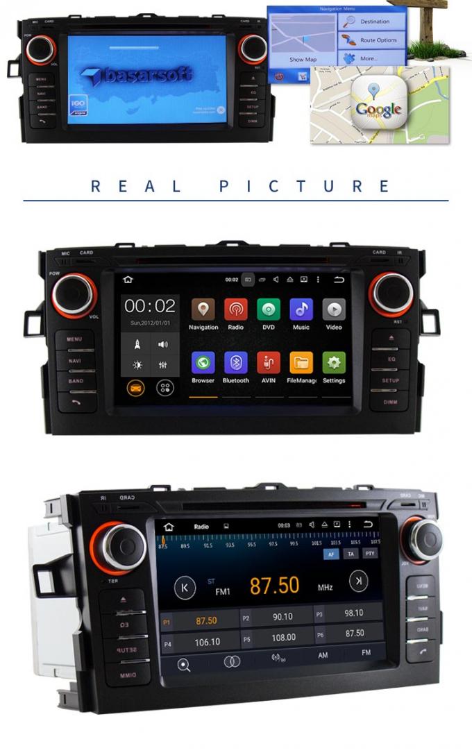 Ραδιο φορητός φορέας Dvd Canbus για το αυτοκίνητο, σύστημα ψυχαγωγίας Auris Toyota Dvd