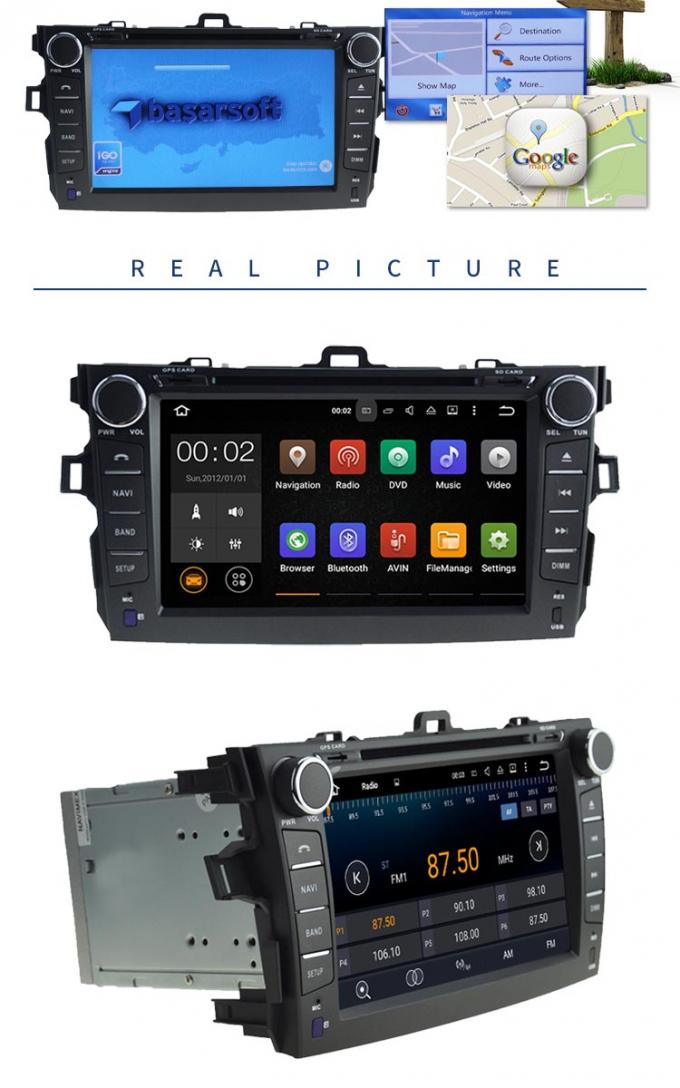 Αριστερός Drive φορέας αυτοκινήτων DVD της Toyota πολυμέσων με MP3 MP4 DVR AUX