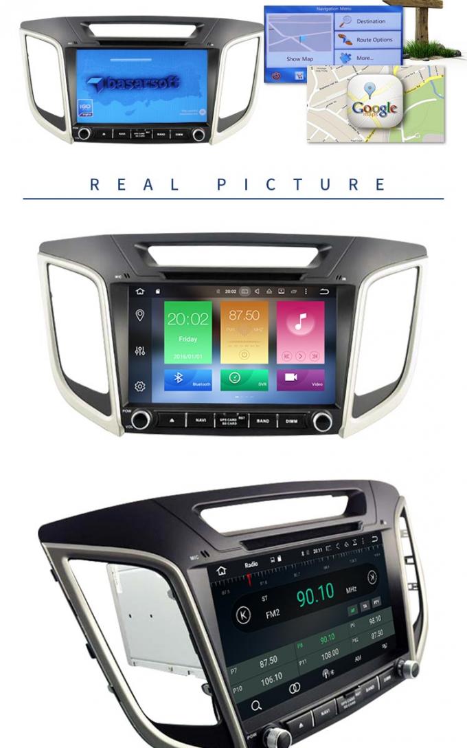 Τηλεοπτικός Hyundai πυρήνας 8*3Ghz τετραγώνων συστημάτων πολυμέσων PX5 Dvd Σάντα Φε AUX